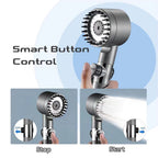 Super Strong Pressurized ABS Shower Nozzle Massage Pattern Bathroom Shower Head Set with Filter